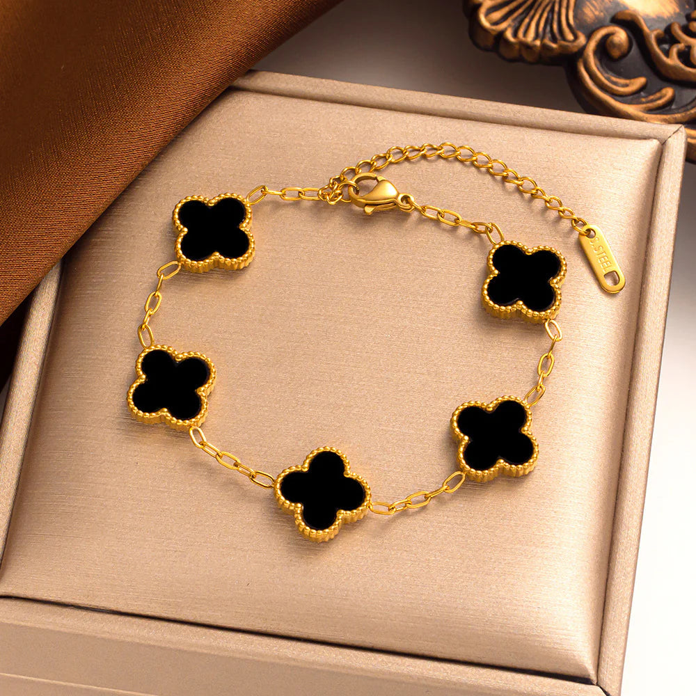Vioraia Clovers Anklet