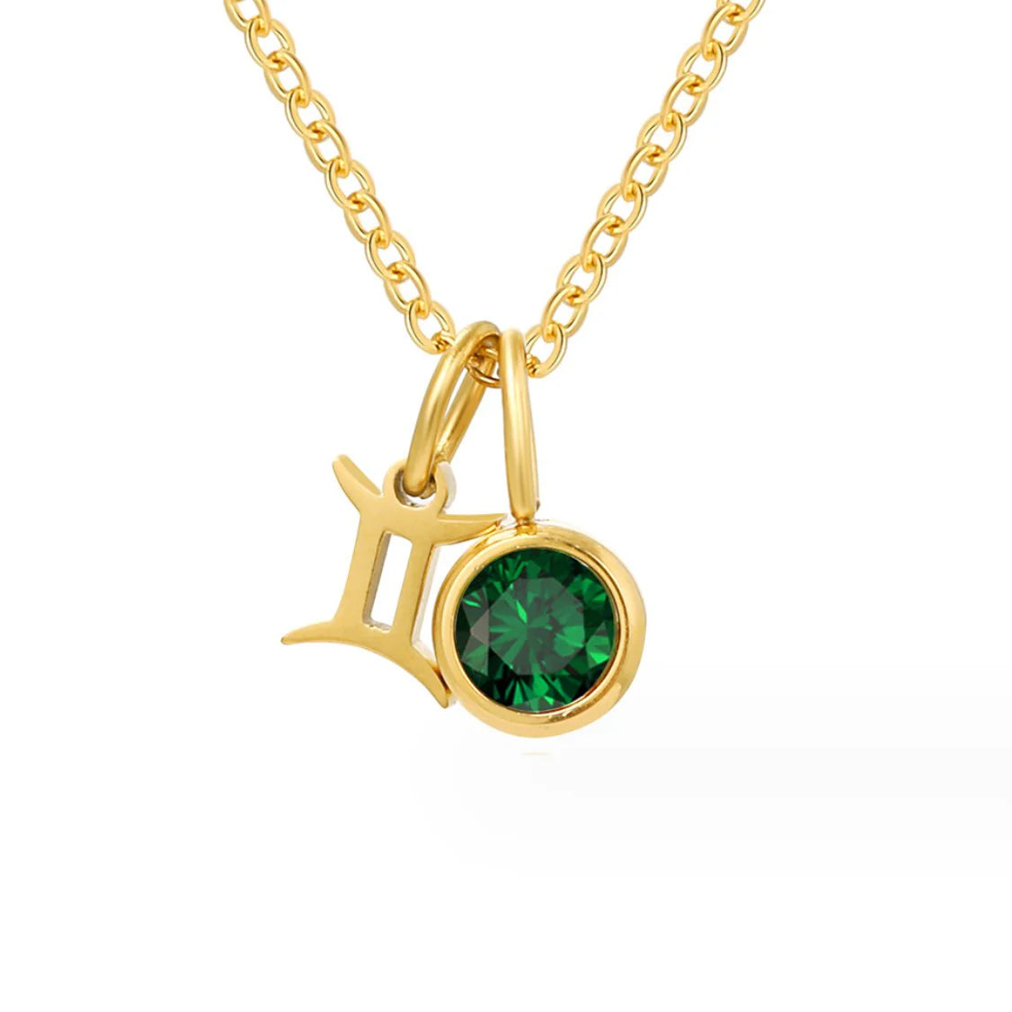 Vioraia Astria Zodiac Birthstone Necklace