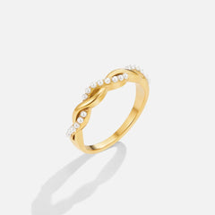 Vioraia Bella Twist Pearl Ring