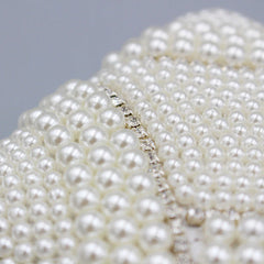 Vioraia Violeta Pearl Clutch Bag