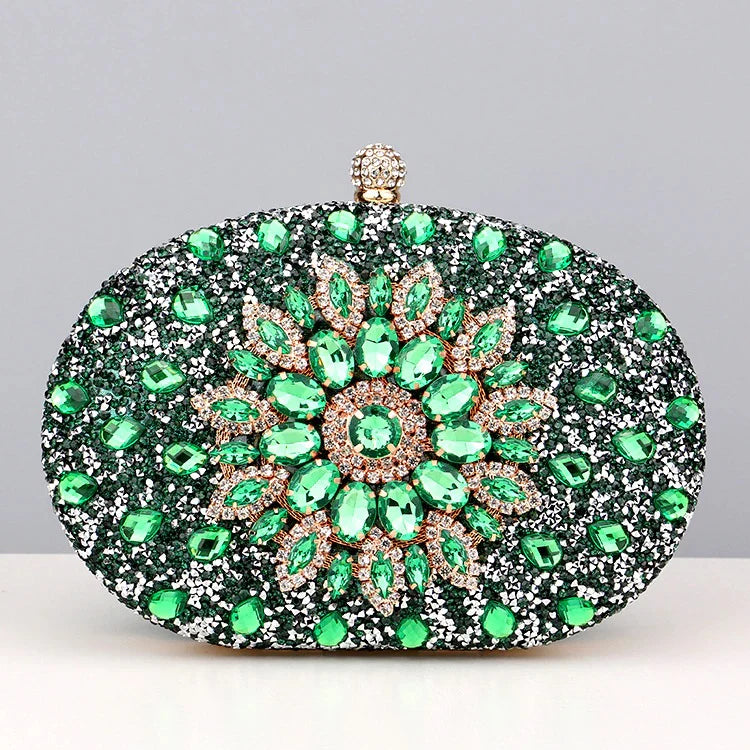 Vioraia Meghan Diamond Encrusted Clutch Bag