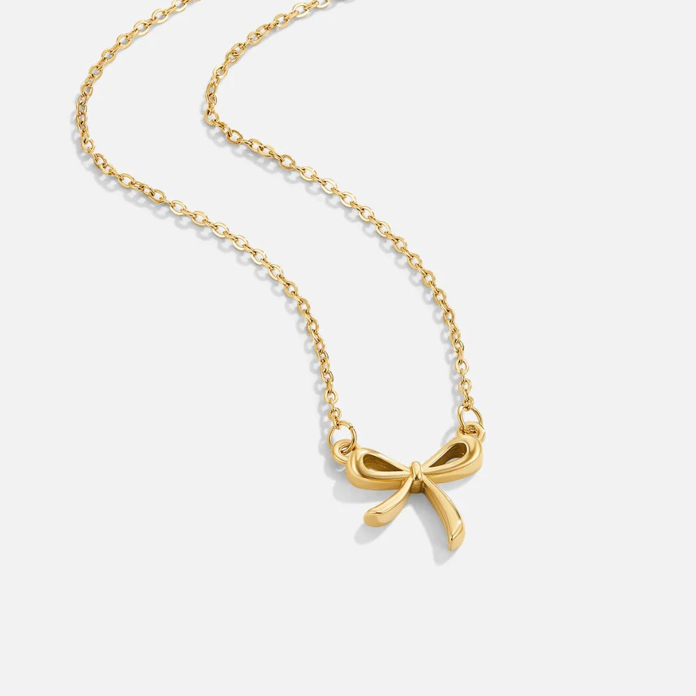 Vioraia Serenity Bow Pendant Necklace