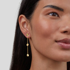 Vioraia Flower Power Petal Drop Earrings