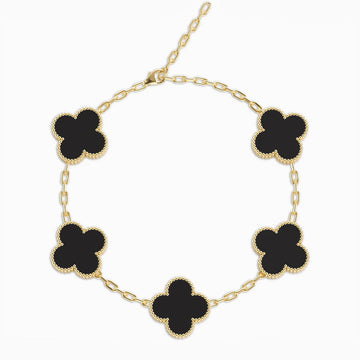 Vioraia Clovers Anklet
