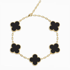 Vioraia Clovers Anklet