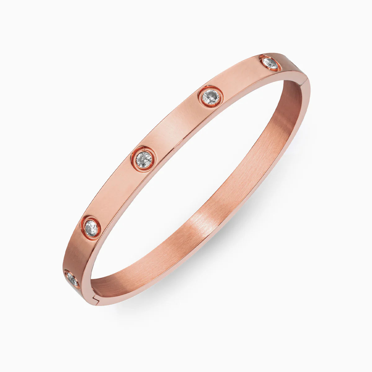 Vioraia Studded Sparkling Stones All Around Bangle