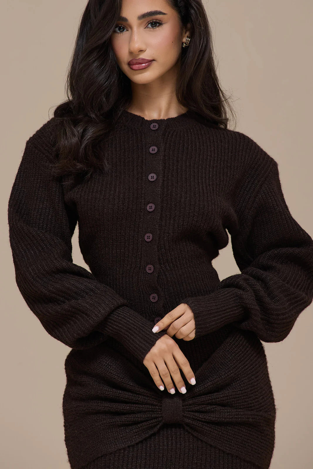 BEAU CARDIGAN | BROWN