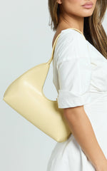 Vioraia Calabasas Bag - PU Shoulder Bag in Butter Yellow