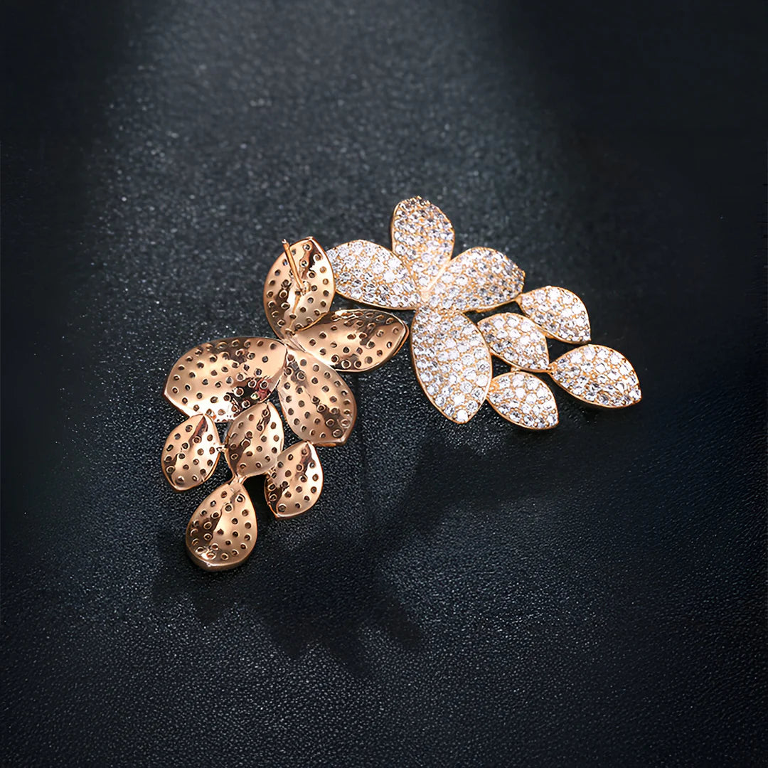 Vioraia Petal Glint Studs