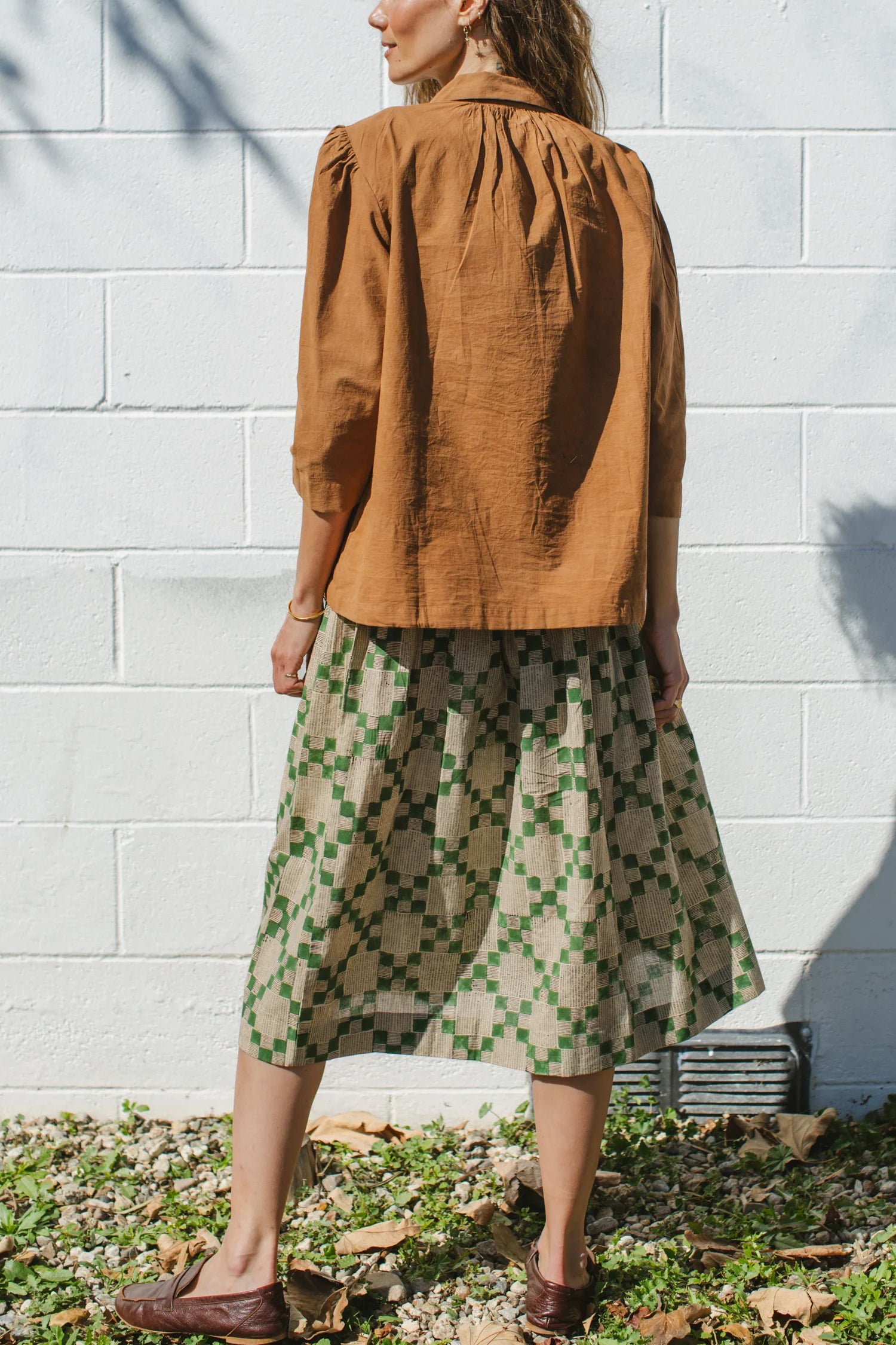 Checkered Green skirt
