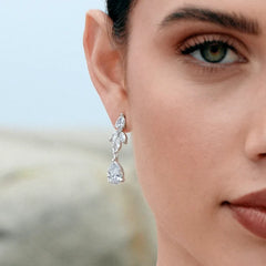 Vioraia Stunning Flower Drop Jewelry Set