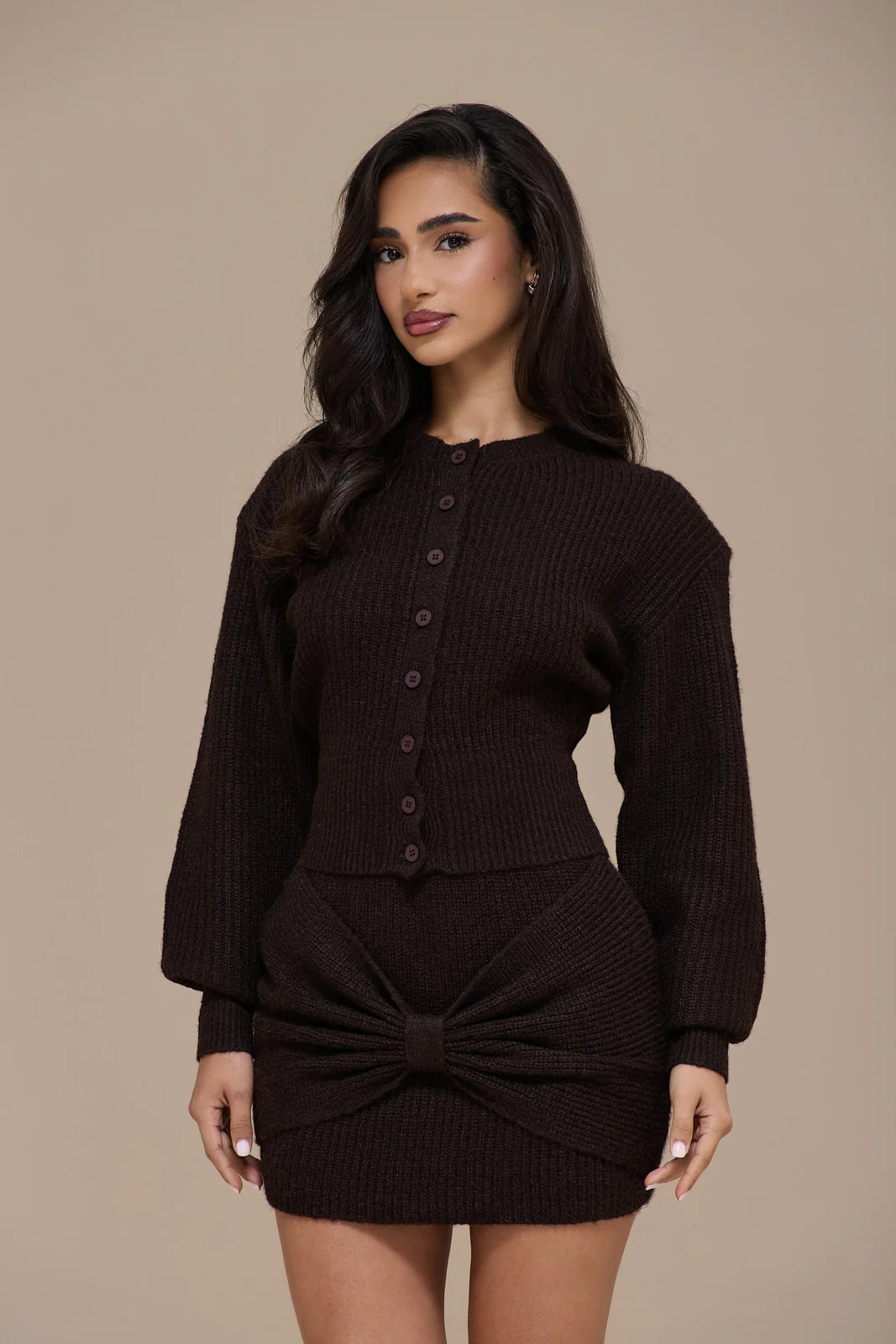 BEAU CARDIGAN | BROWN