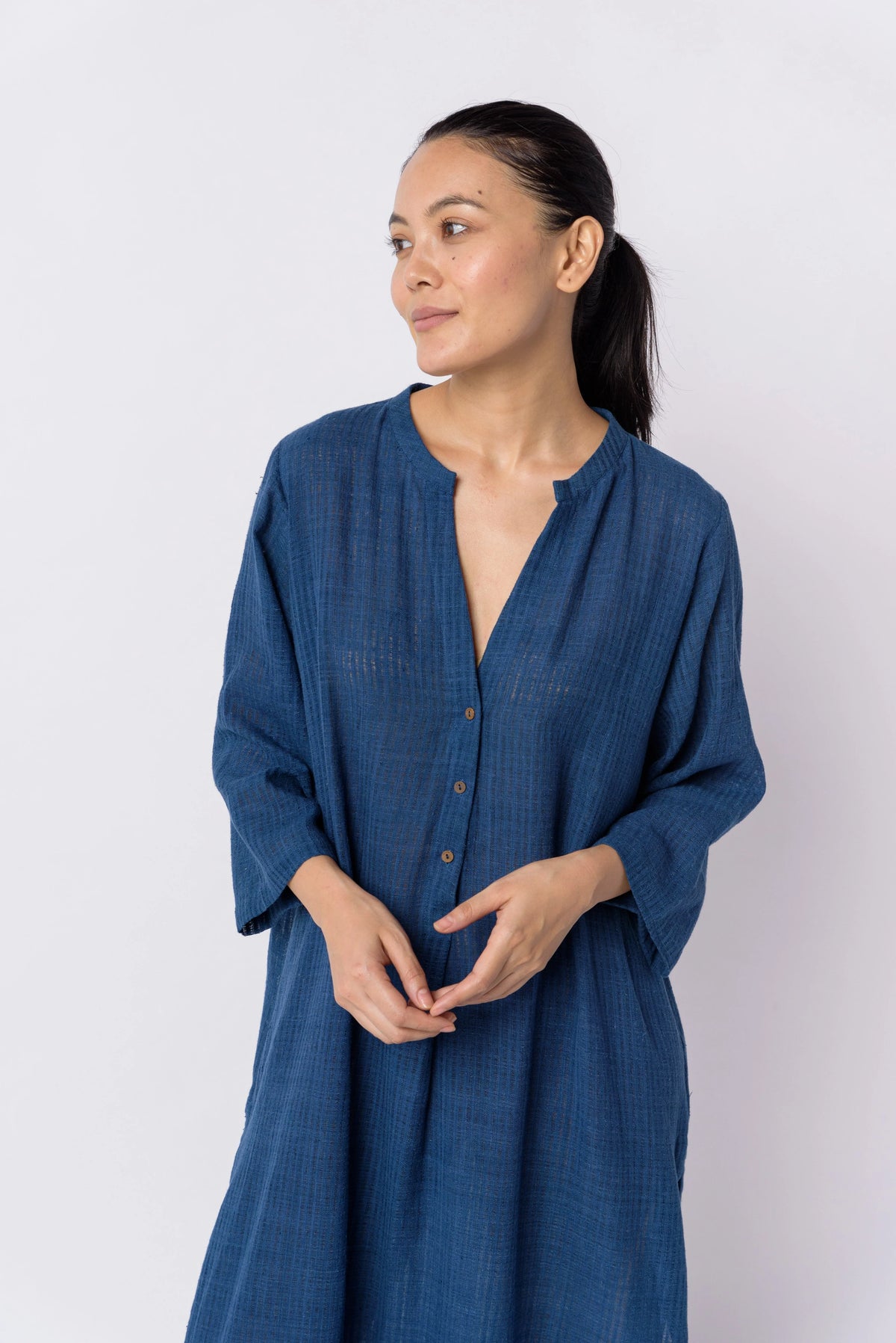 Very blue long tunic