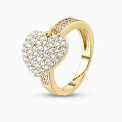 Vioraia Sparkling Heart Ring