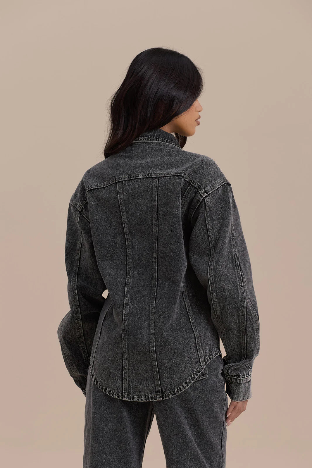 ALIX RELAXED FIT JACKET | DARK WASH DENIM
