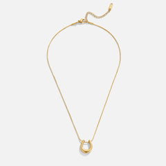 Vioraia Golden Horseshoe Necklace