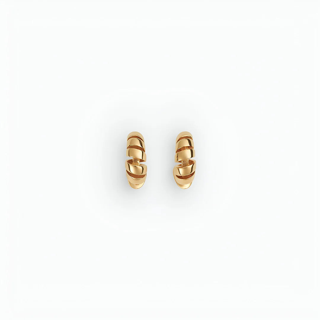 Vioraia Natalie Spiral Hoop Earrings