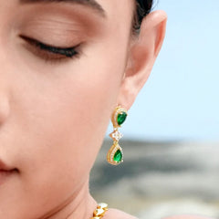 Vioraia Luxurious Emerald Green Jewelry Set