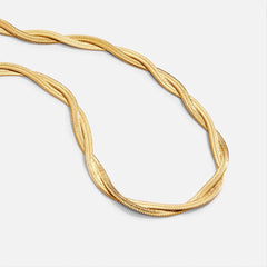 Vioraia Chiara Twist Snake Chain Necklace