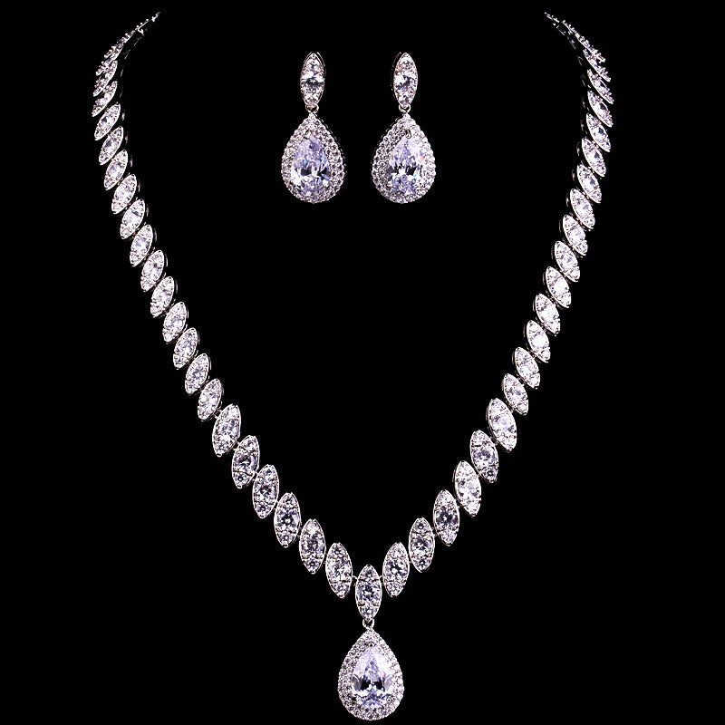 Vioraia Dainty Droplet Gemstone Jewelry Set