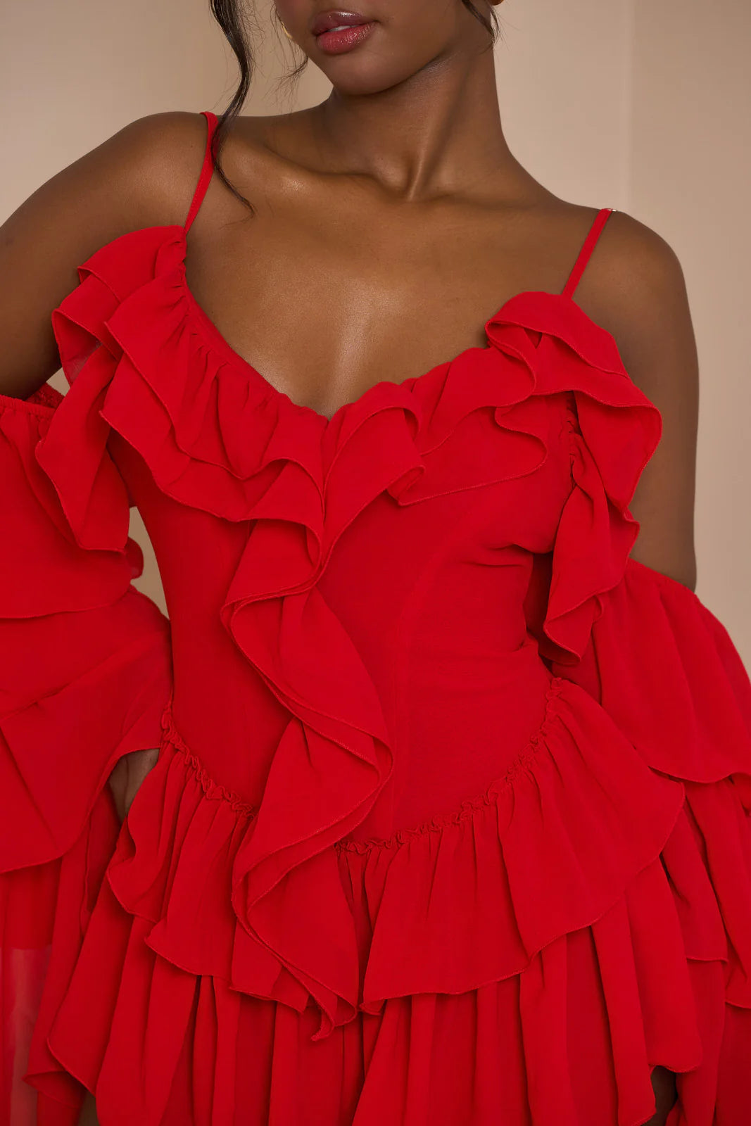 KENDAL PLAYSUIT | RED - SALE