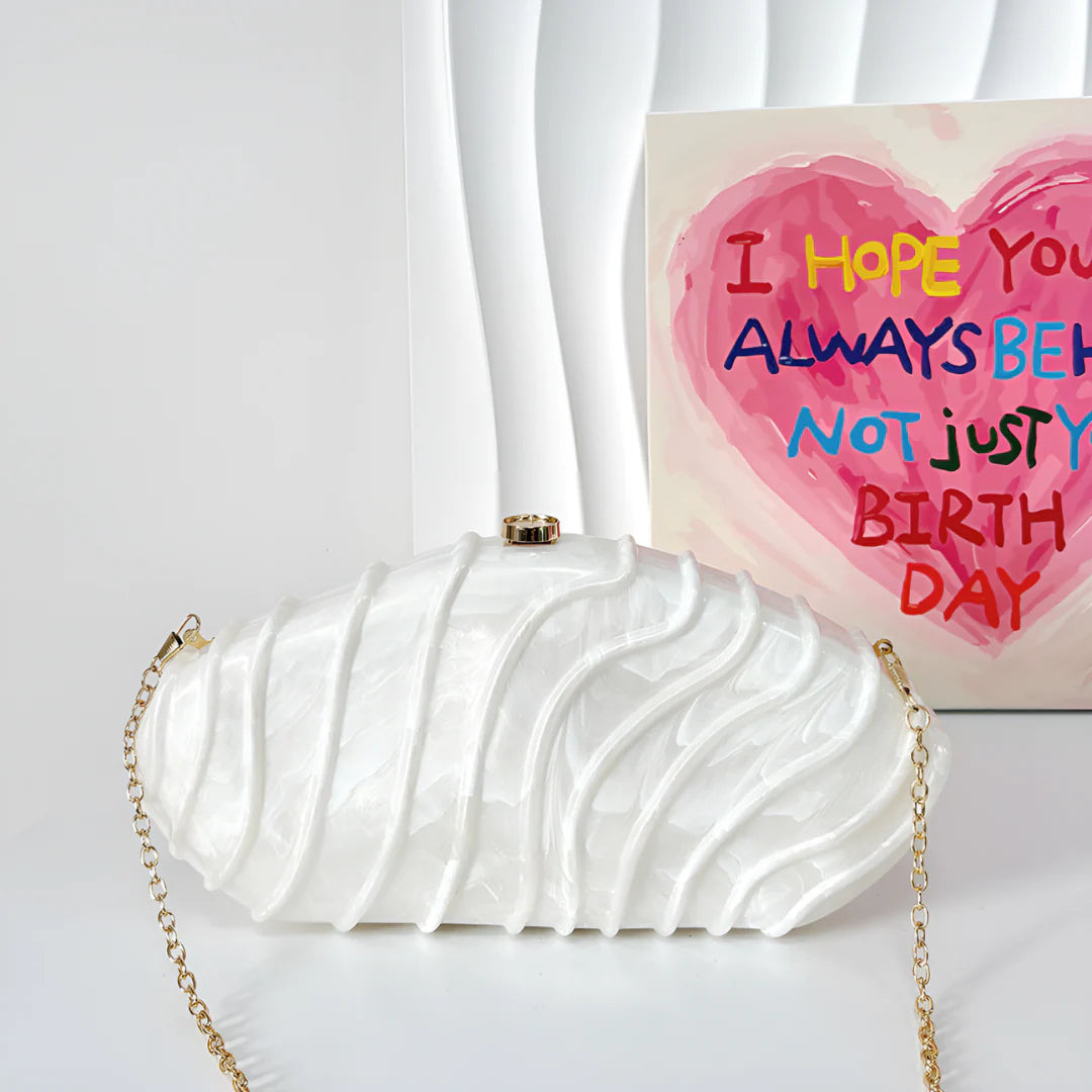 Vioraia Ravyn Shell Clutch Bag