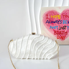 Vioraia Ravyn Shell Clutch Bag