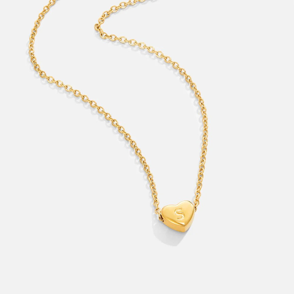 Vioraia Letter Heart Necklace