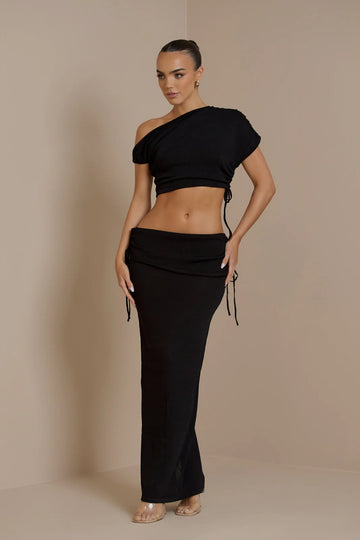 YRIS KNIT CO-ORD | BLACK - SALE