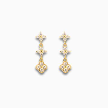Vioraia Evelyn Crystal Bloom Earrings