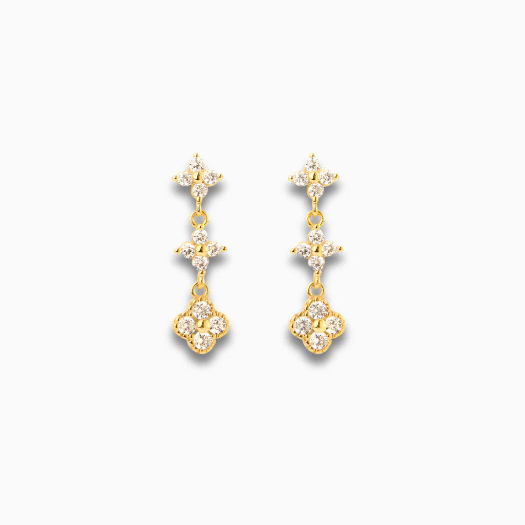 Vioraia Evelyn Crystal Bloom Earrings