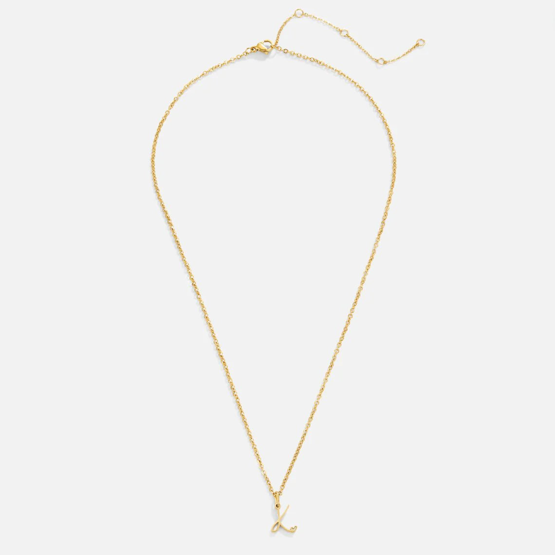 Vioraia Gold Letter Heart Necklace
