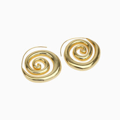 Vioraia Luma Spiral Statement Earrings