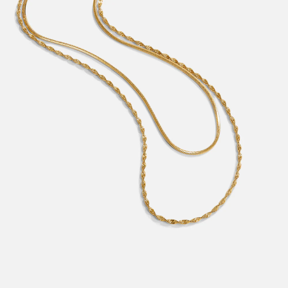 Vioraia Leona Layered Gold Necklace