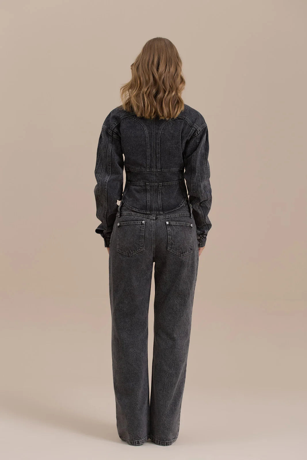 WANDER STRAIGHT LEG JEANS WITH ADJUSTABLE WAIST | DARK WASH DENIM