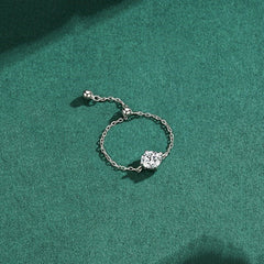 Vioraia Lavish Droplet Chain Ring