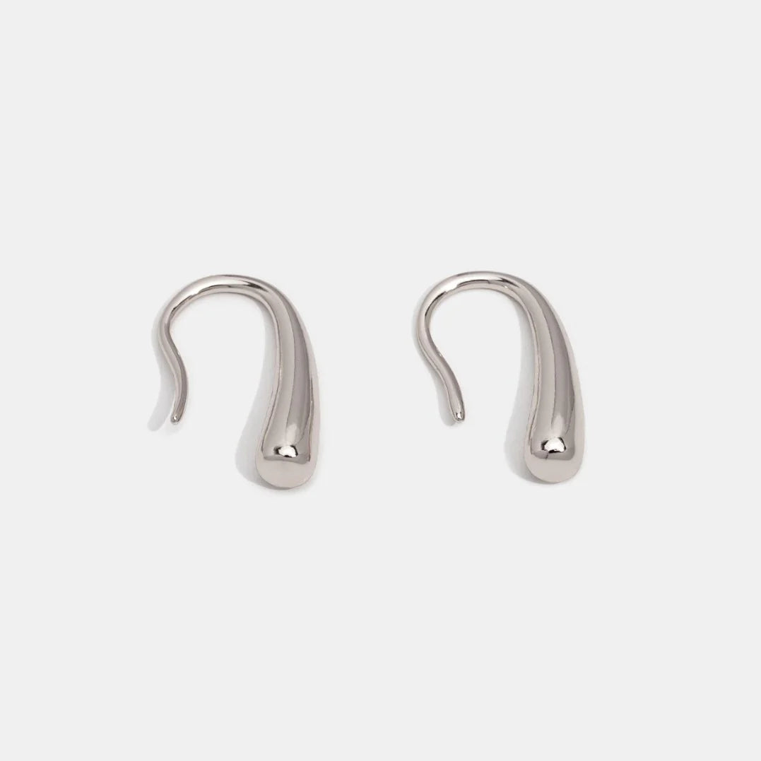 Vioraia Francesca Water Drop Silver Earrings