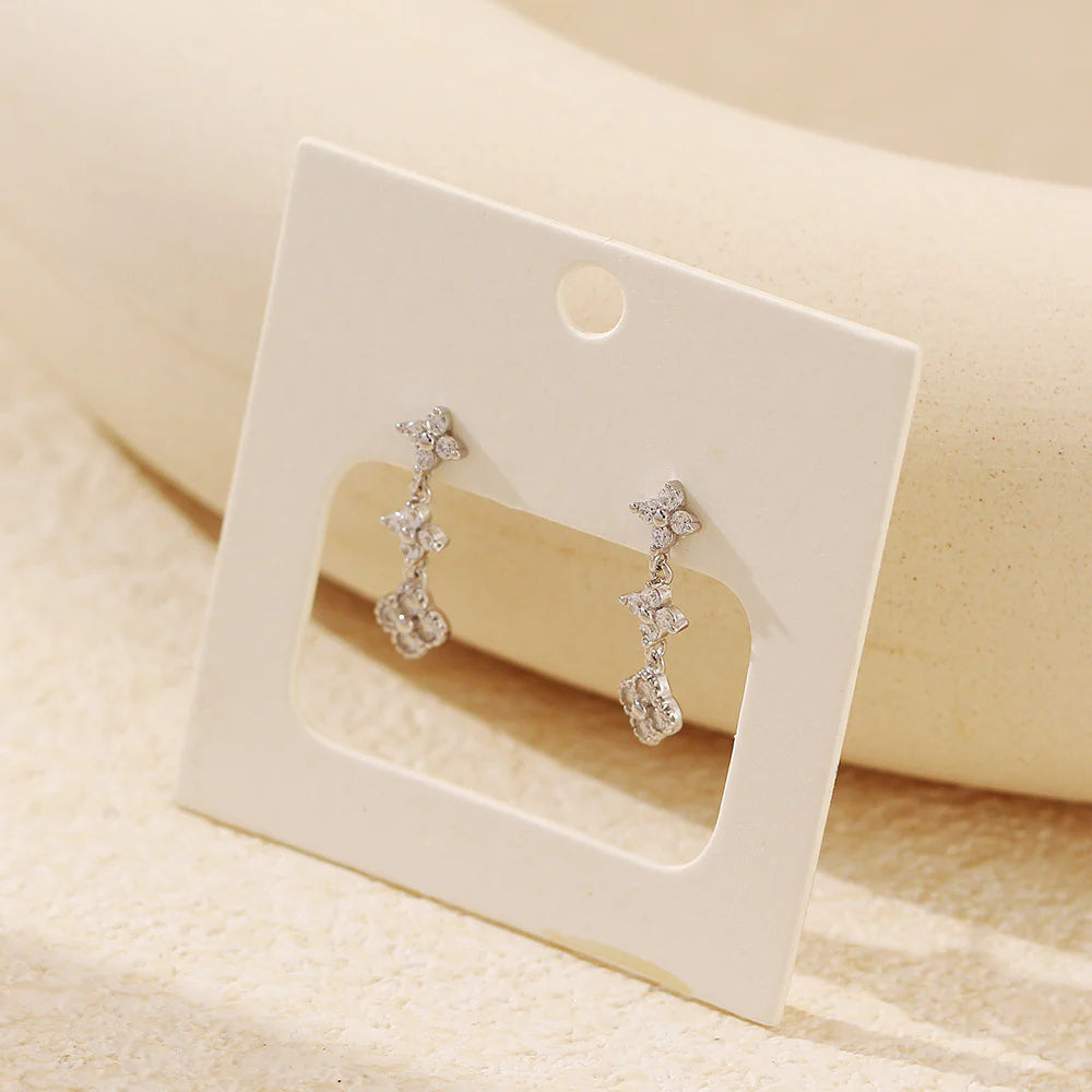 Vioraia Evelyn Crystal Bloom Earrings