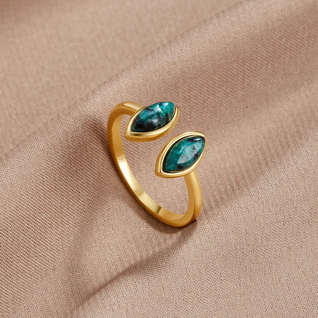 Vioraia Jade Green Wrap Ring