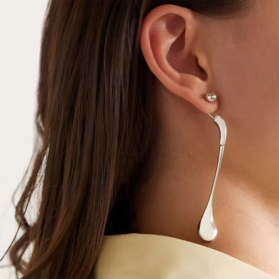 Vioraia Camille Elongated Drop Earrings