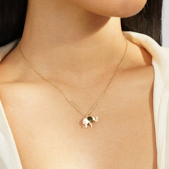 Vioraia Gold Elephant Necklace