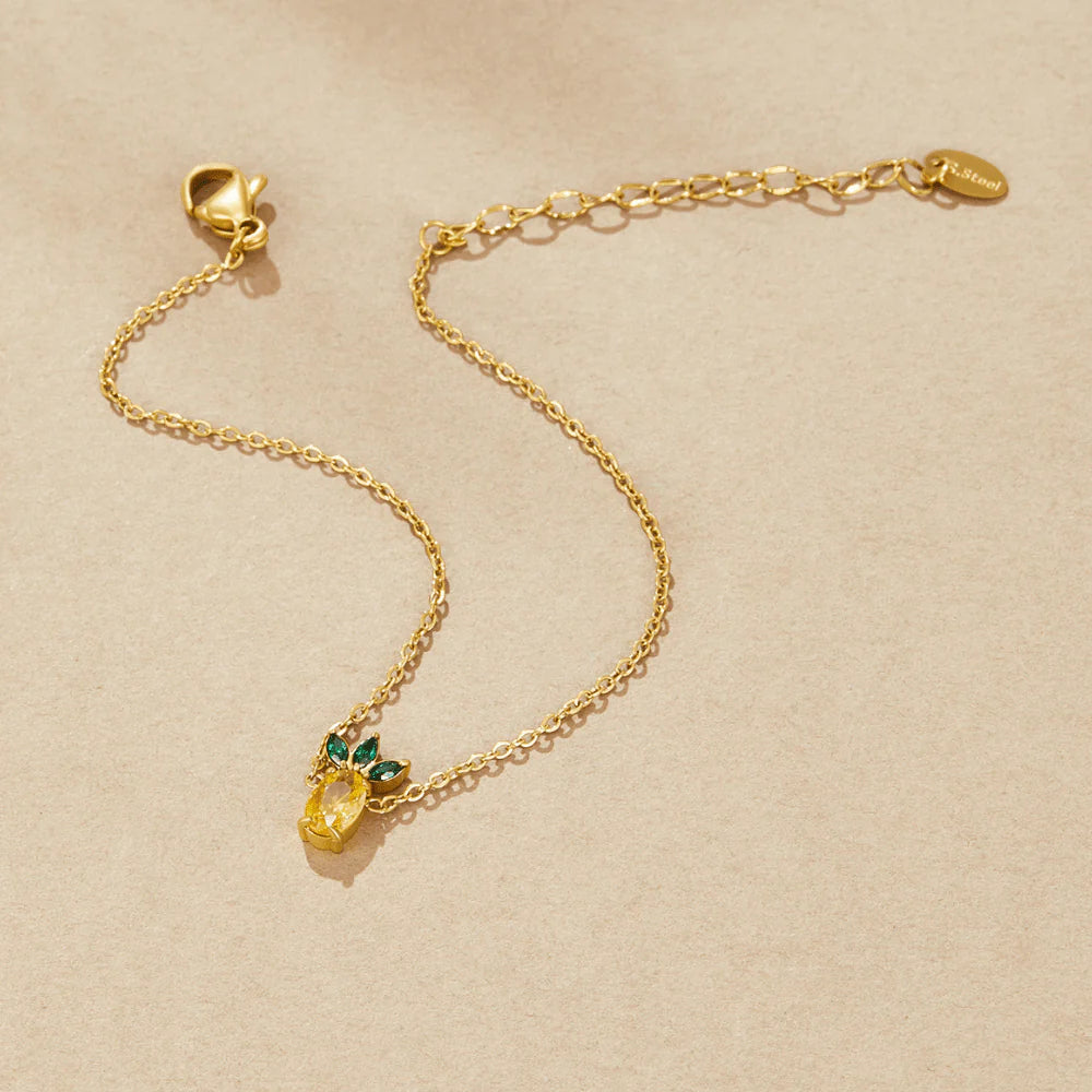 Vioraia Crystal Pineapple Bracelet