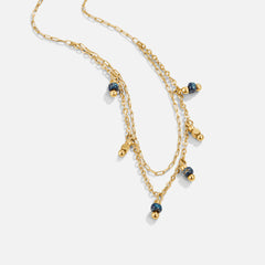 Vioraia Olivia Blue Droplet Necklace