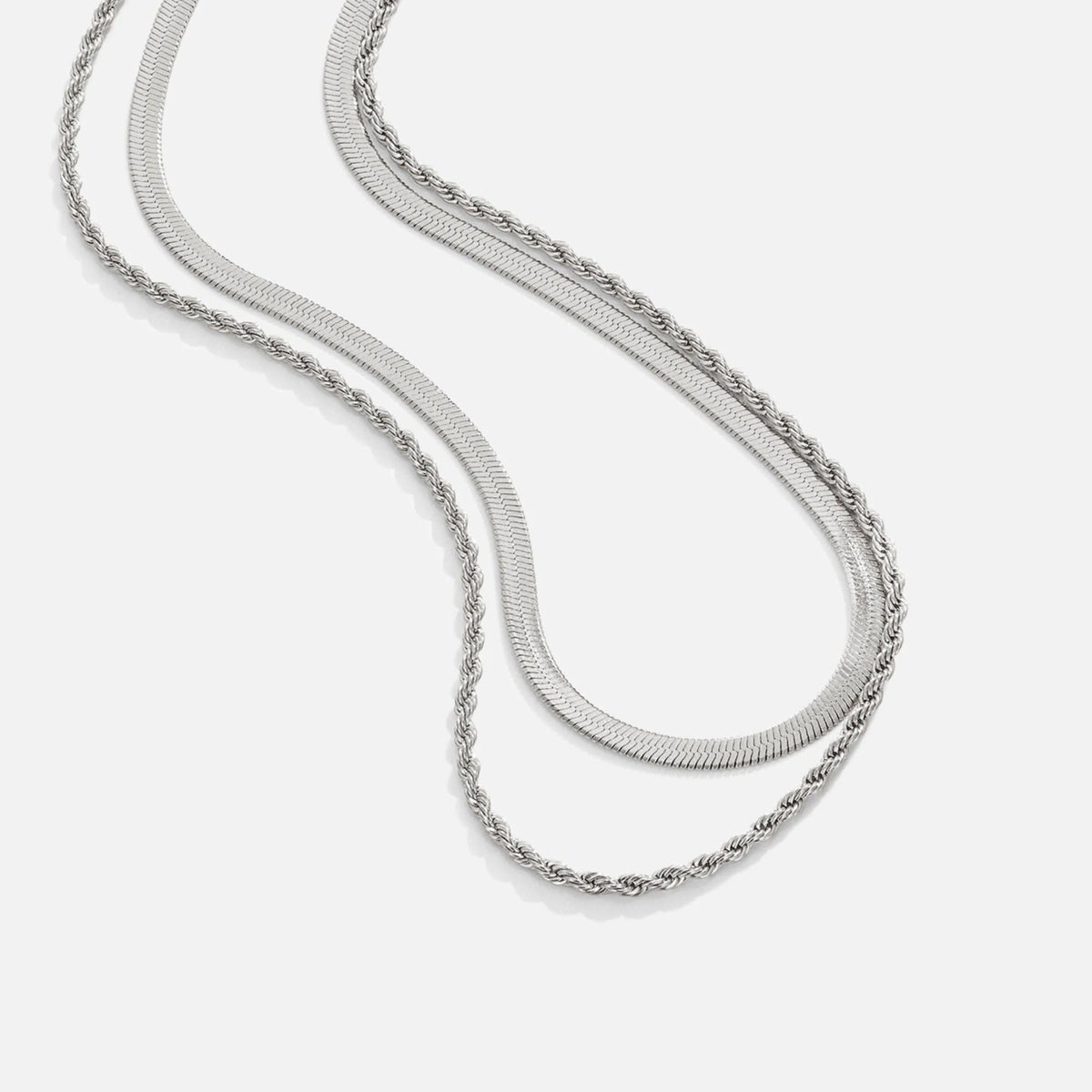 Vioraia Alexandra Silver Layered Necklace