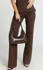 Vioraia Calabasas Bag - PU Shoulder Bag in Chocolate