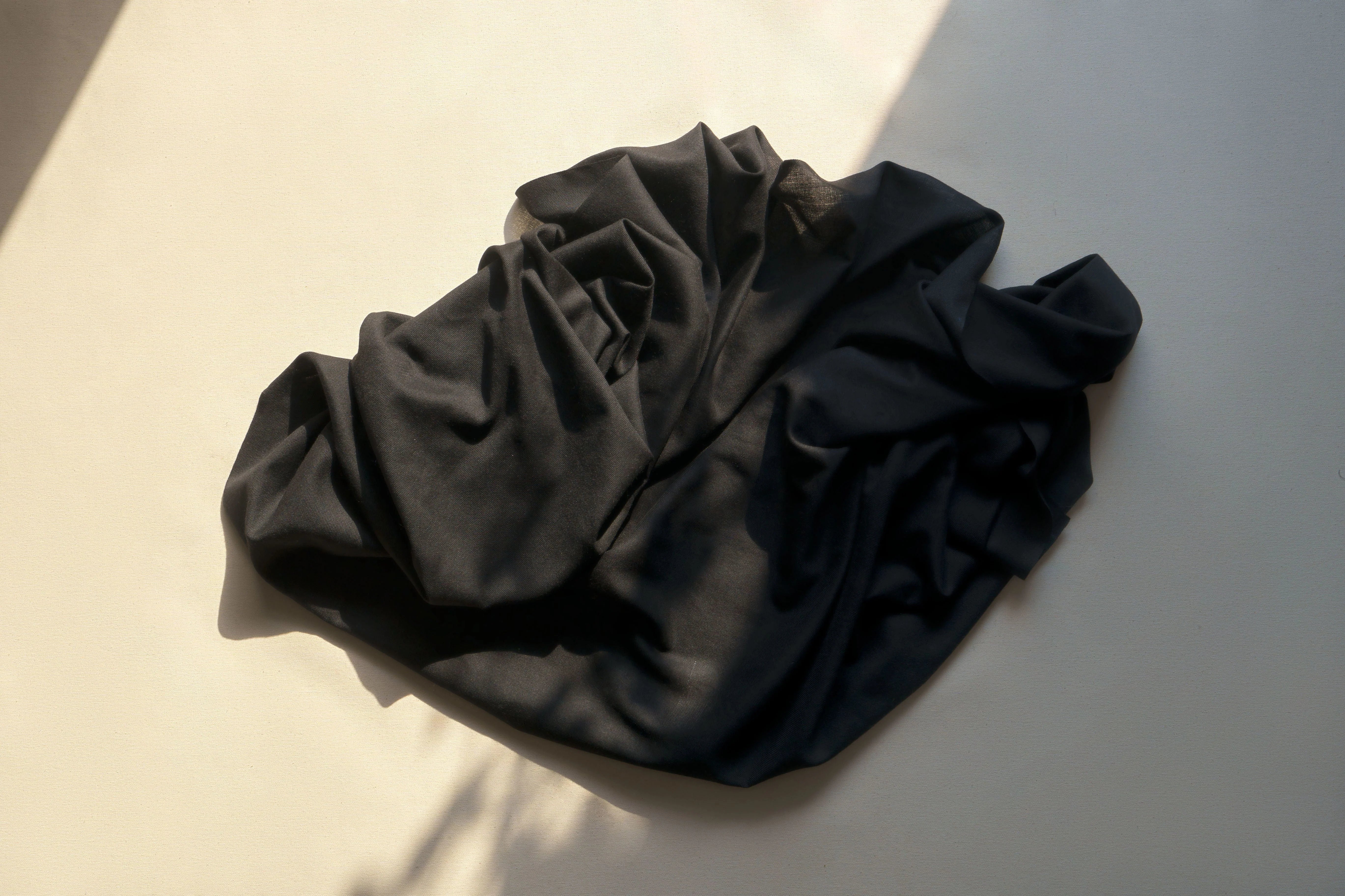 Charcoal cashmere stole
