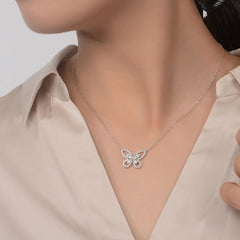 Vioraia Dainty Butterfly Necklace