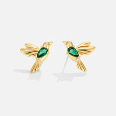 Vioraia Hummingbird Stud Earrings