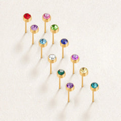 Vioraia Birthstone Stud Earrings