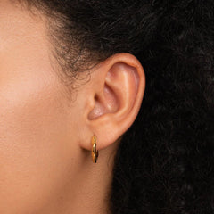 Vioraia Lala Twisted Hoop Earrings